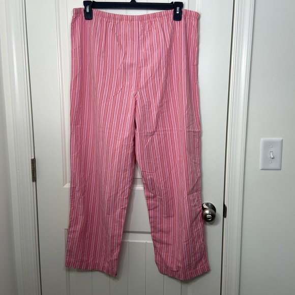 Disney Store women's pink striped drawstring waist piglet patch pajama pants L - Picture 5 of 7